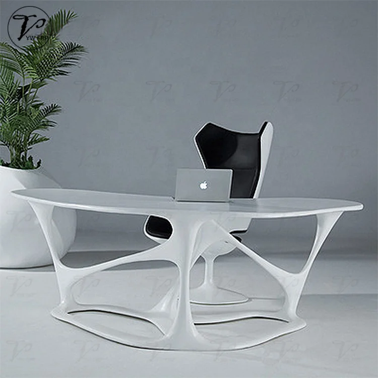 Commercial fiberglass modern hollow design executive table staff work table office desk
