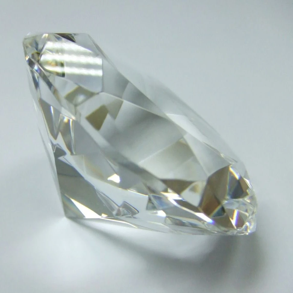 MH-0057L Home clear decorative Crystal Glass Diamond Paperweight