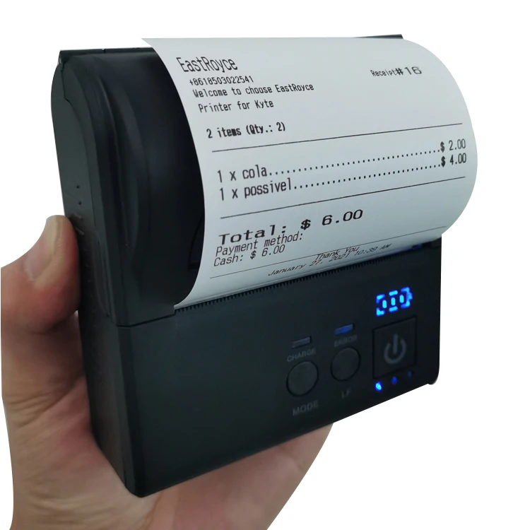 ER-80B2W Pocket Mini Handheld Android Wireless Portable Receipt Bill Ticket Printer