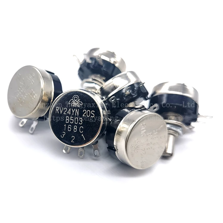 RV24YN20SB503 single coil carbon film potentiometer 2W50K speed control resistor element variable frequency adjustable