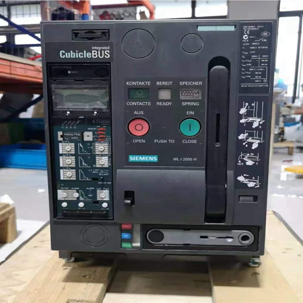 
3WL1108-3FG36-4GA2 Siemens 3WL1108-3FG36-4GA4 withdrawable circuit breaker 800A 