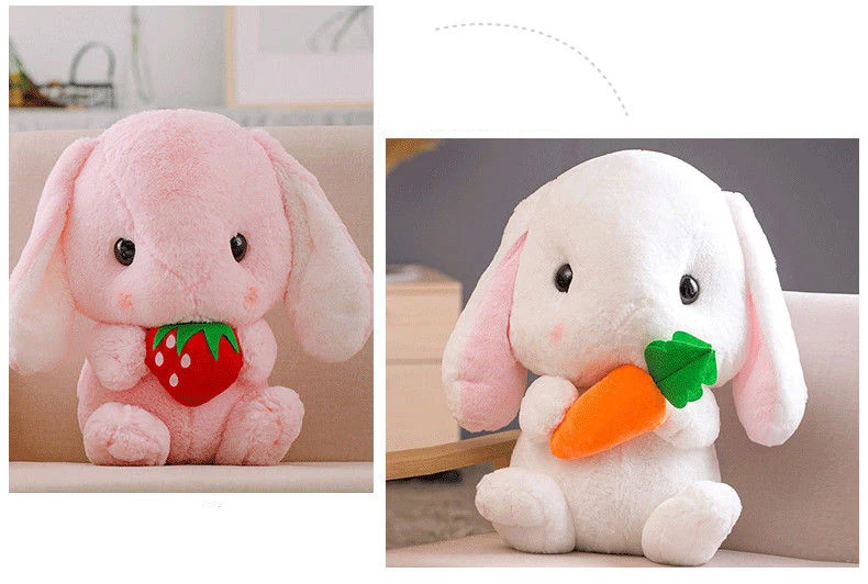 rabbit stuffed animals Plush Soft Bunny Toys Kids Pillow Doll Gifts for valentine Xmas 22 cm