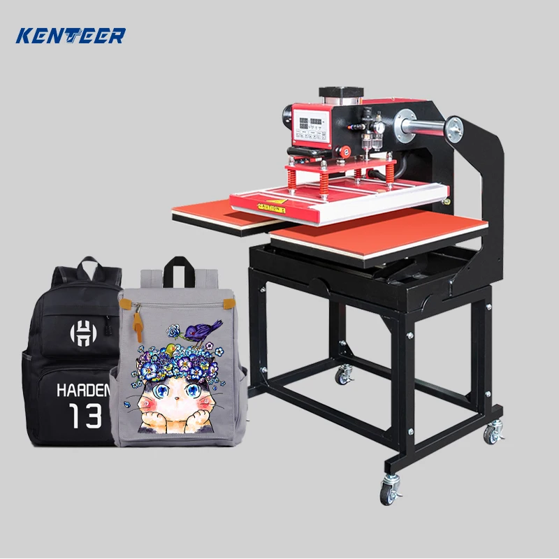 pneumatic double station heat press machine heat press machine double hydraulic double action press machine