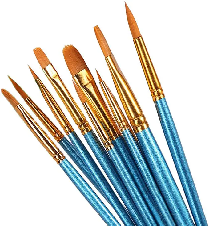 YIHUALE Art Factory Supplies Bulk Paint Brush Watercolor Painting Artist Brushes 10pcs artist paint brush private