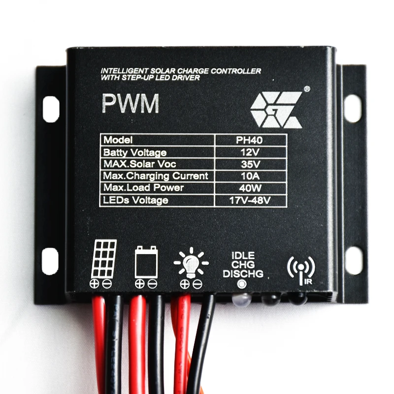 Gloss DPH40 20A 3.2V 40W PWM solar street light charge 6v solar panels outdoor solar system IP67 controller