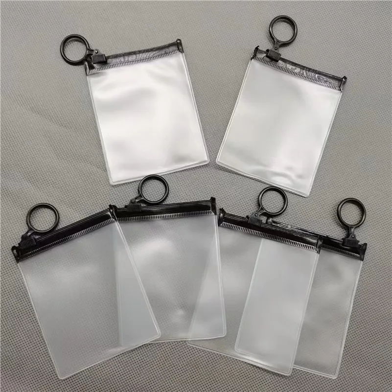 Wholesale Clear Plastic Frosted Zip Lock Bag Transparent Small Zipper Pouch Bags