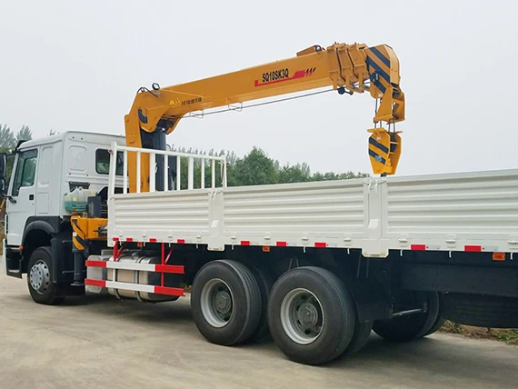 10 ton Telescopic Arm Trailer with Crane Price SQ10SK3Q Truck Mounted Crane