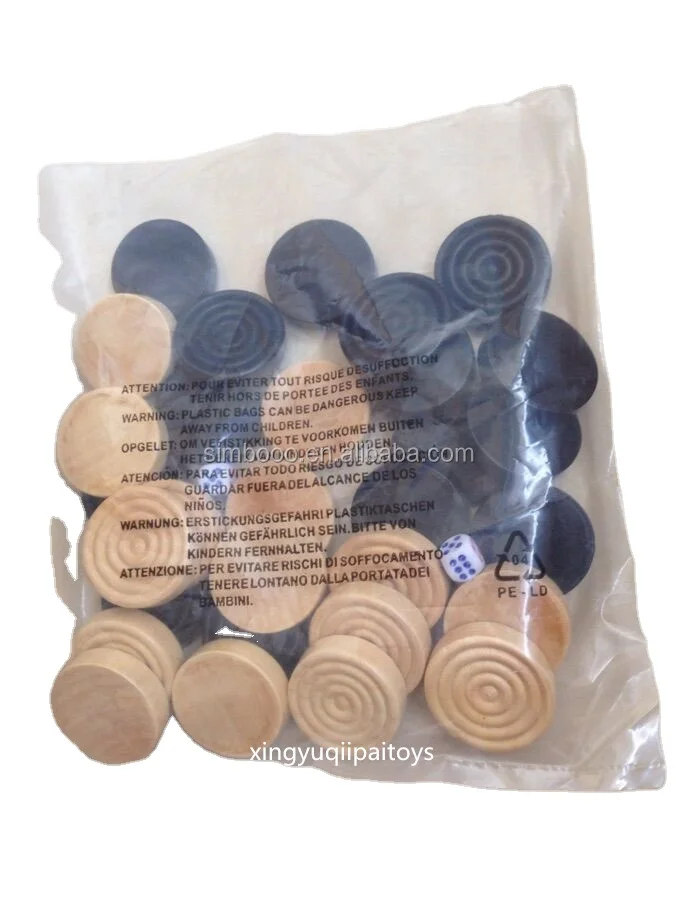 wooden checkers pieces wooden backgammon checkers/wooden chess