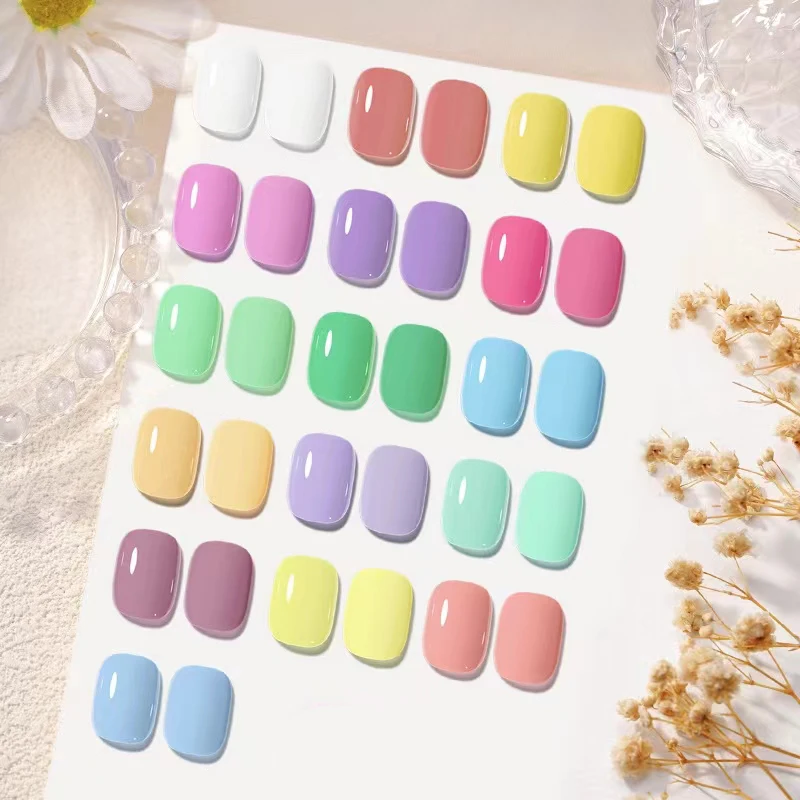 Private Label Odorness environmental Quality Vegan Air Dry Nail Polish 12 Macaron Colors 15ml Nail Art nail Polish
