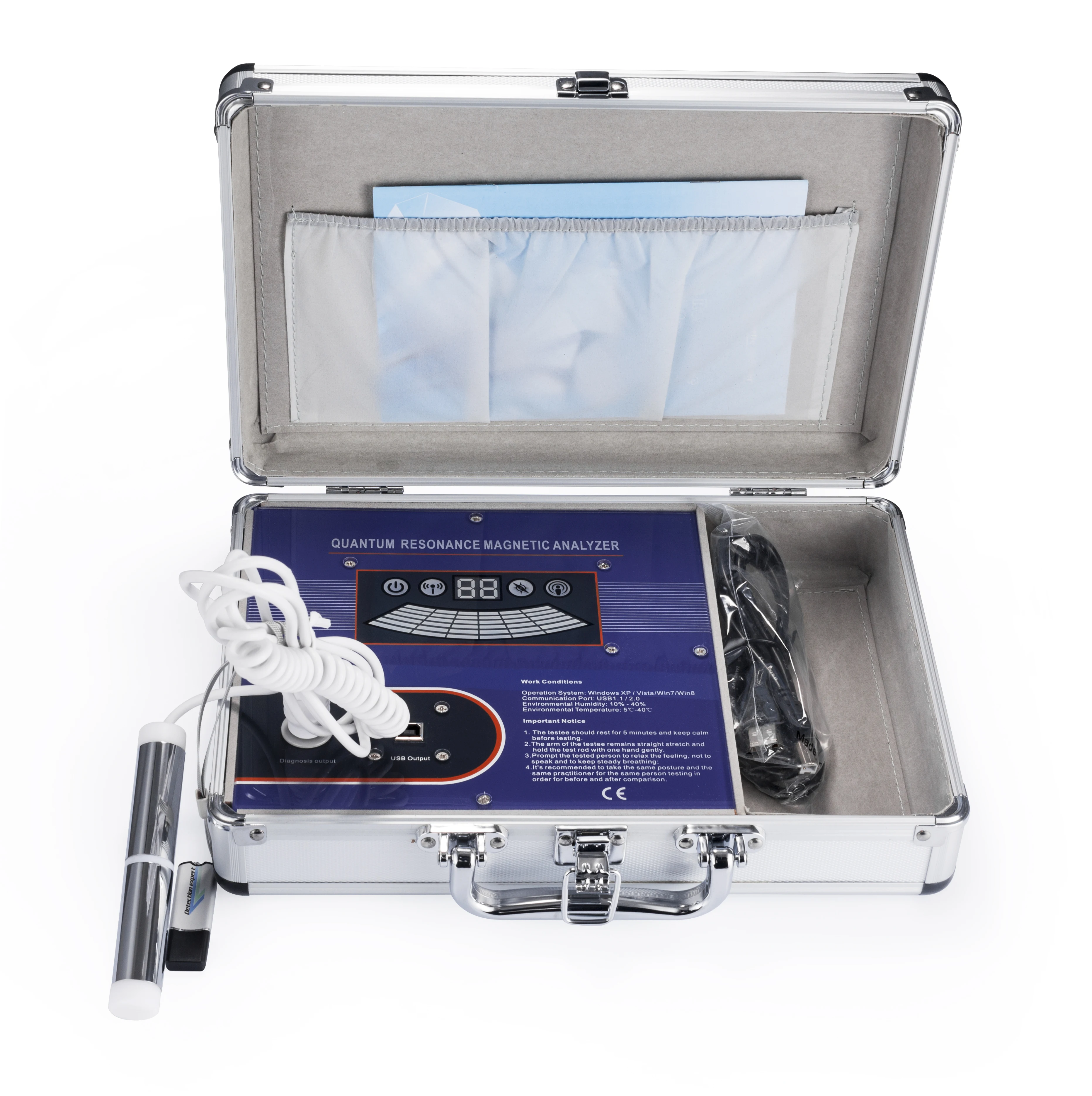 Portable Human Body Organs Detect Items Quantum Health Analyzer for Sub Health Diagnostic Tester Analyzer