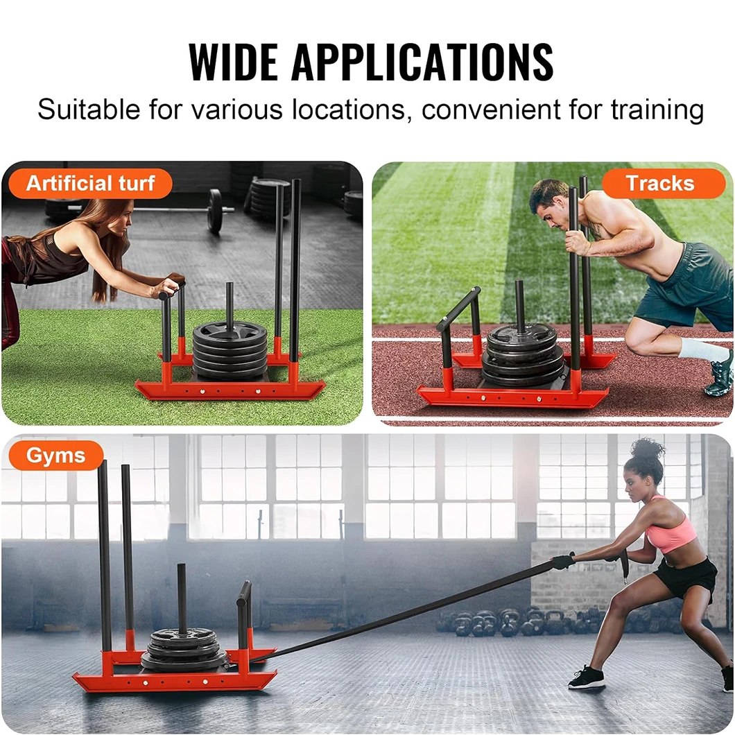 Weighted Power Sled for Speed and Strength Training Push and Pull Prowler for Fitness Strength Training