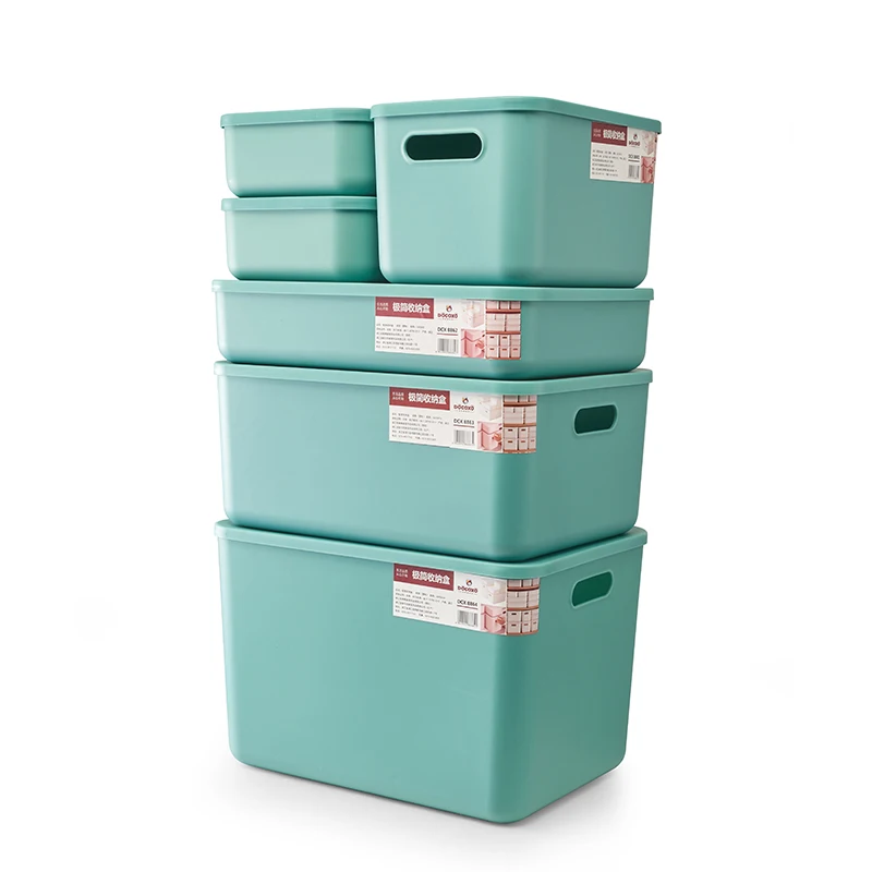 Waterproof Plastic Storage Box Sundries Box Organizers Home Closet Cosmetics Storage Basket With handle storage boxes & bins