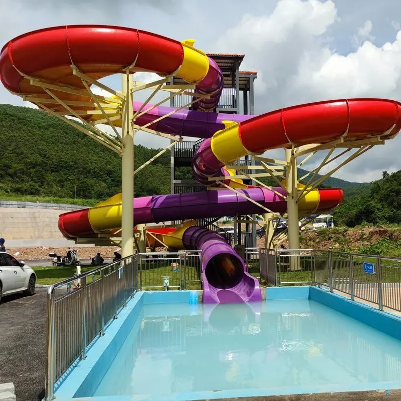 Best Price Fiberglass Pool Slide Used Commercial Water Slides For Water Park Project