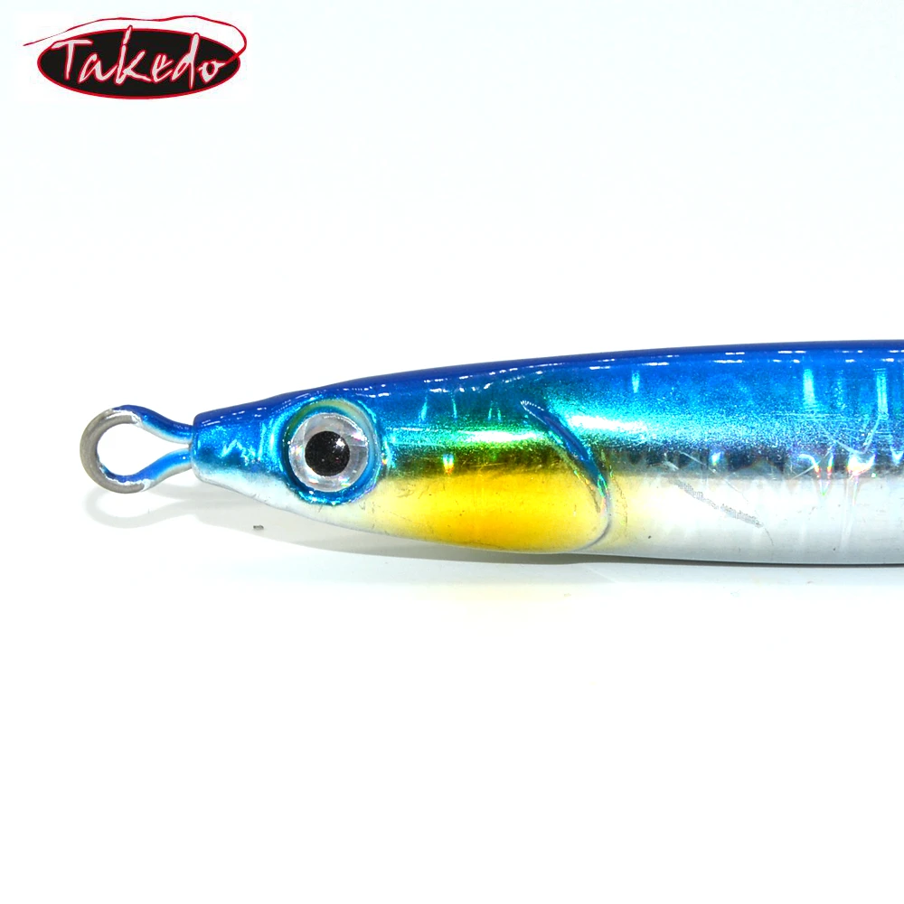  Приманка для окуня TAKEDO светящаяся приманка из глубоководного свинца металлическая джиг-приманка быстротонущие приманки вертикальные свинцовые джиги