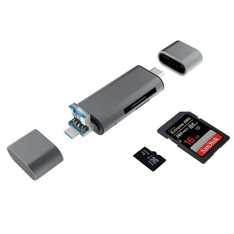 USB Type-C/OTG кардридер/записывающее устройство 3 0 Type C TF кардридер Type-C для адаптер uhf