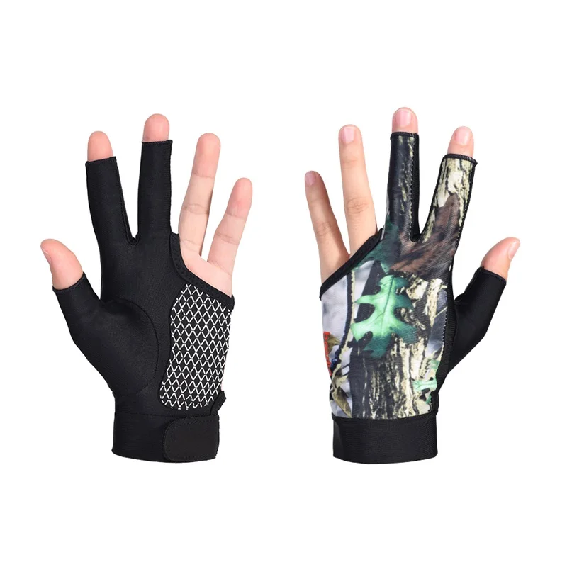 BD1080 Three Fingers Gloves  Wear Resistant Non-Slip Pool Cue  Snooker Billiards Gloves