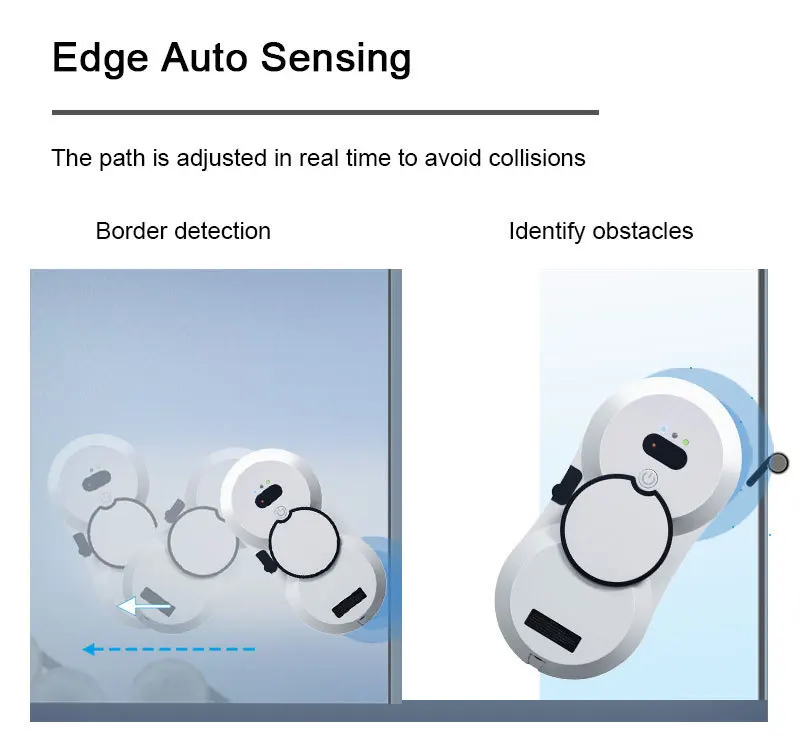 Household 2800Pa Smart Automatic Electric Remote Control Device Auto Fast Smart Window Cleaning Robot
