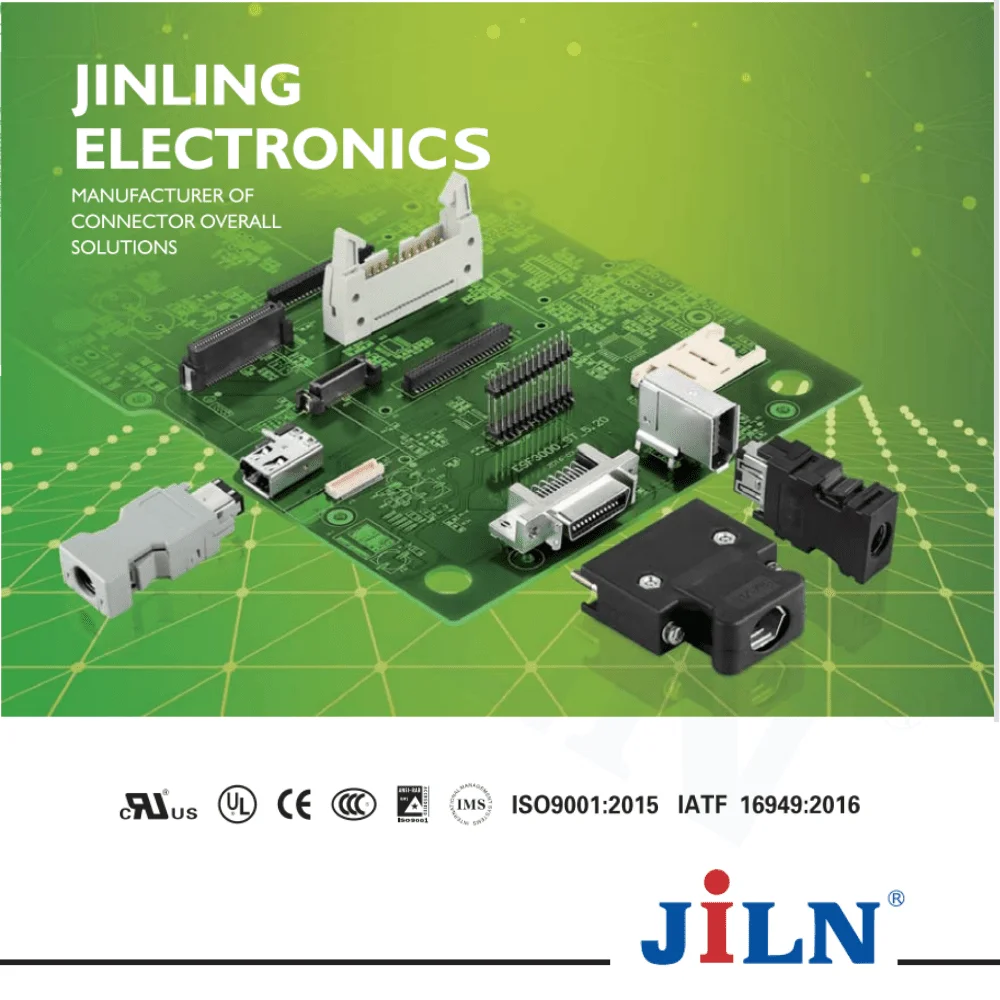 JiLN euro card connector 2.54mm pitch dual three row 32 pin straight SMT female  din41612