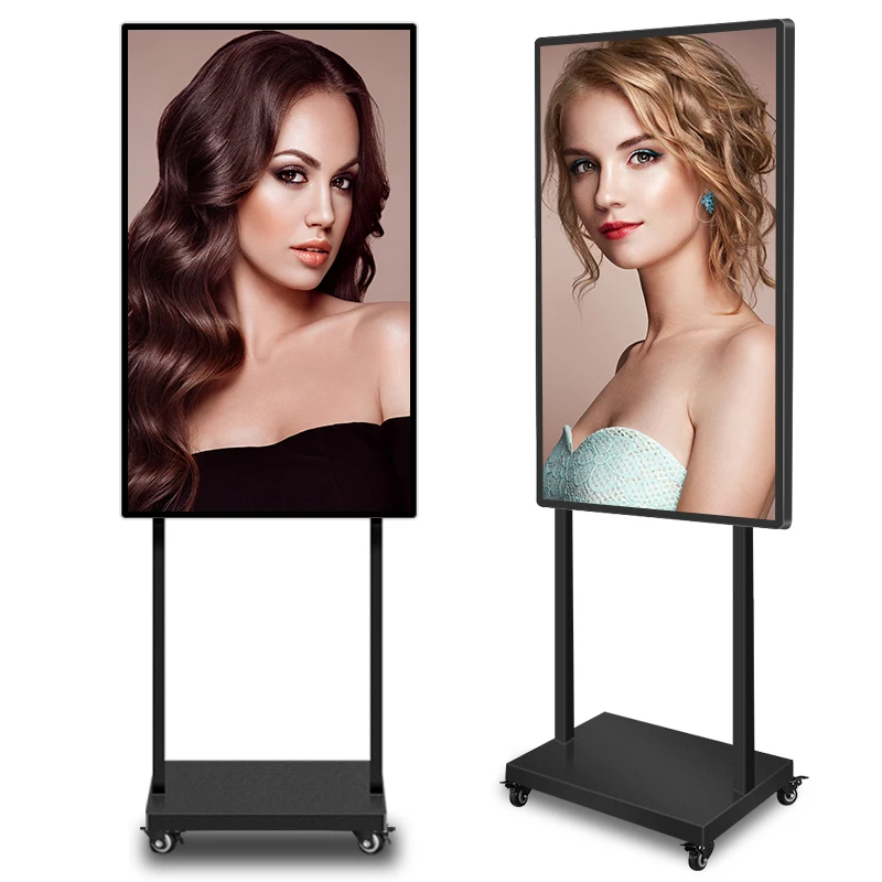 Custom Indoor Floor Stand Interactive Video Digital Display Vertical TV AD Machine LCD Touch Screen Advertising Player