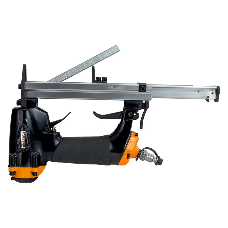 Freeman 7116 Pneumatic Upholstery Staple Gun 22 Gauge Fine Wire Air Stapler for Wood Picture Frame
