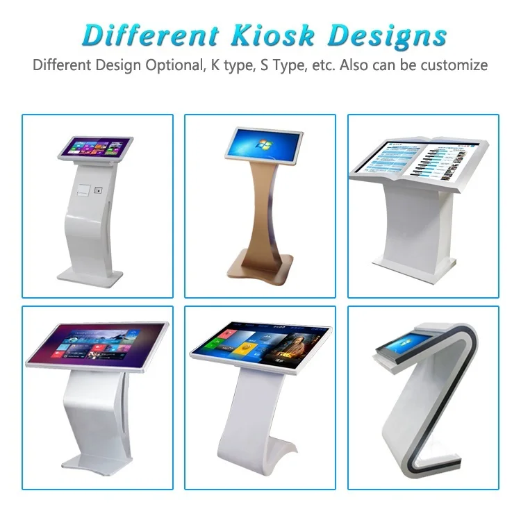 43 Inch floor standing interactive touch screen kiosk LCD advertising display digital signage advertising players