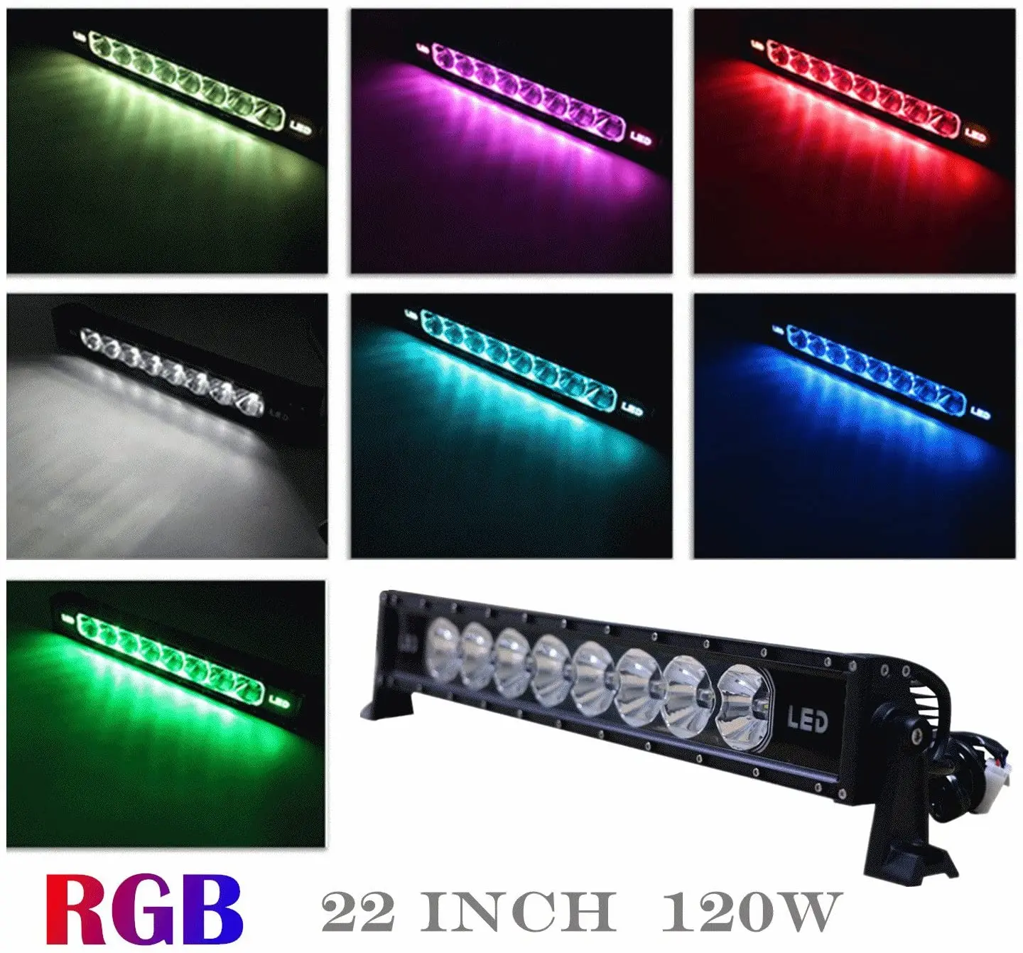 SANYOU 12 В 24 внедорожник RGB светодиодные рабочие огни 7D линзы высокие Люмены автомобильная светодиодная световая