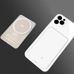 Mini magnetic wireless charger power bank magnets wireless charging power bank 20w magnetic wireless power bank for smart phone