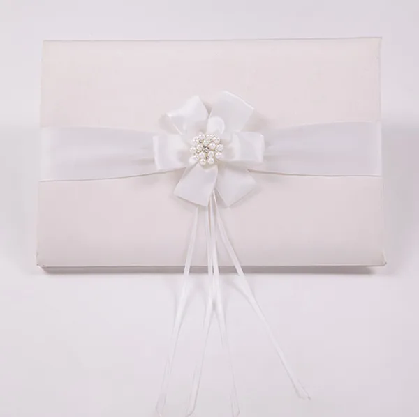 M3554 элегантный цветок из бисера бантом Оптовая Свадебная Гостевая книга