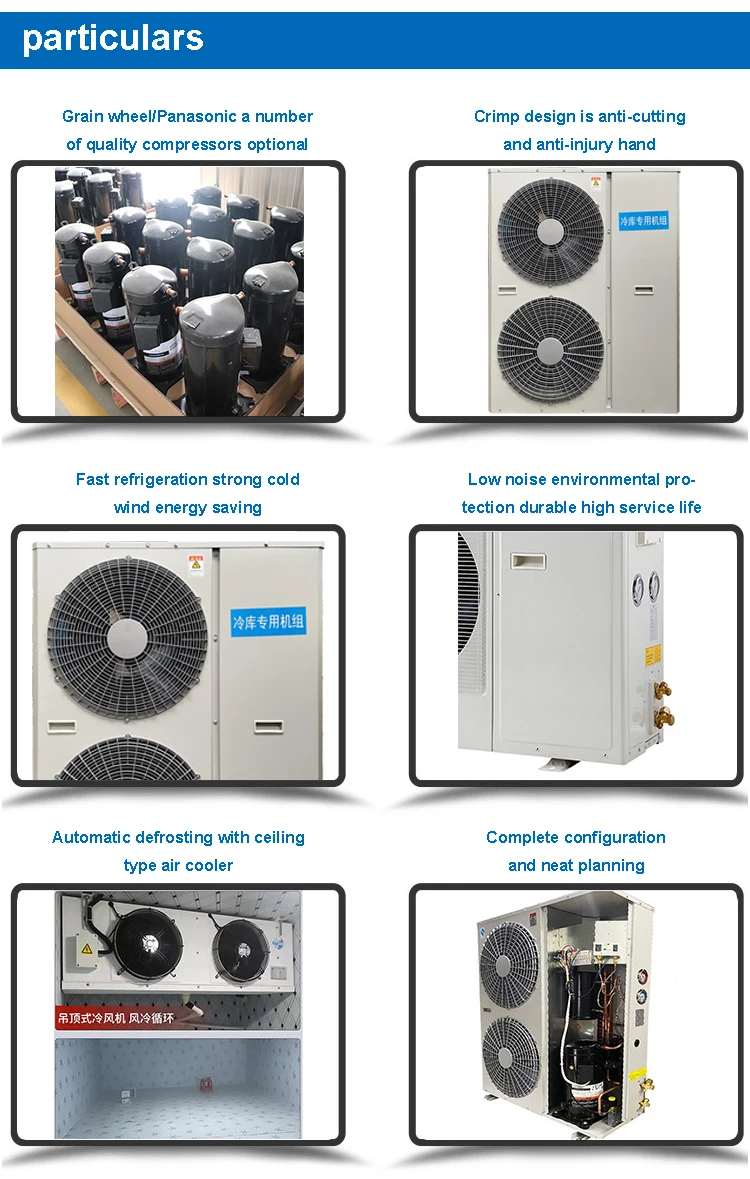Low Temperature refrigeration unit Outdoor Refrigeration condensing unit small Cold Room Refrigeration Equipment
