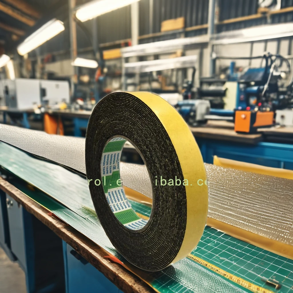 Double-Sided Black Foam Tape for Versatile Masking Applications Adhesive Tape Roll