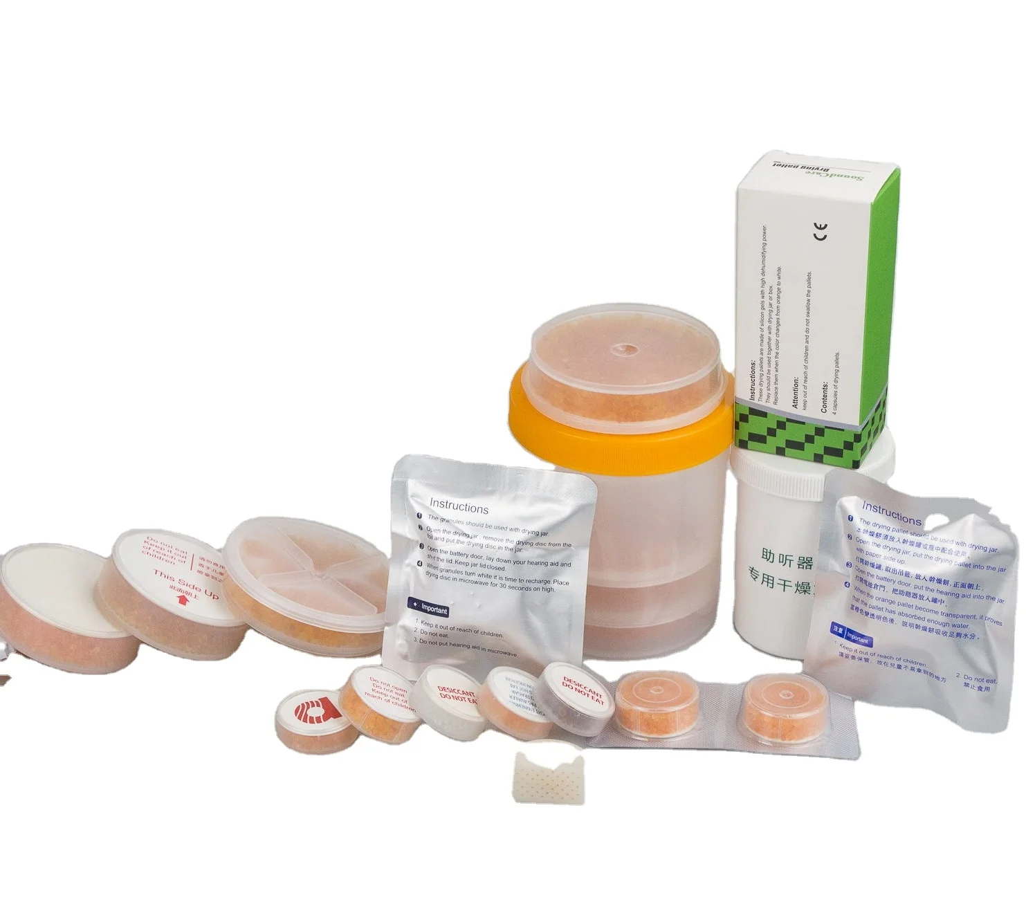 The best price hearing aid use protection against humidity silica gel drying agent sets