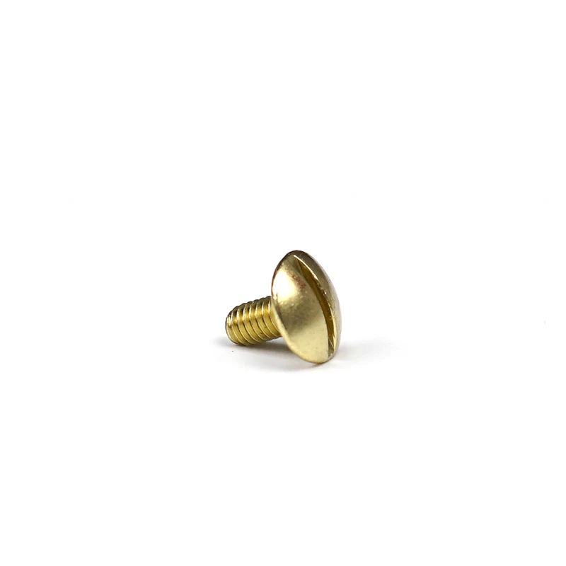 Furniture Accessories Pan Head Fine Thread Brass Slotted Screws Luxury Copper Cabinet Drawer Fixed Screws