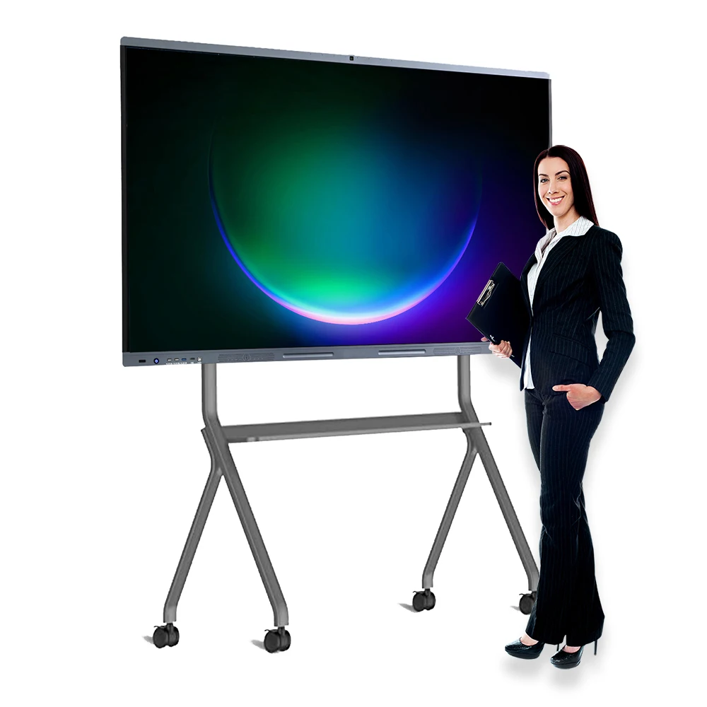 55 65 75 86 98 100 110 inch 2K/4K resolution LCD touch screen monitor all in one whiteboard interactive smart board price