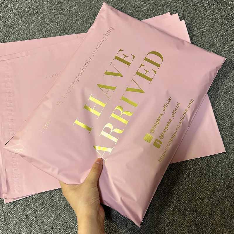 Custom Eco-Friendly Pink Co-Ex Poly Mailers Factory Wholesale Shipping Envelopes Print Surface Mailing Bag/Courier/Bag Clothing