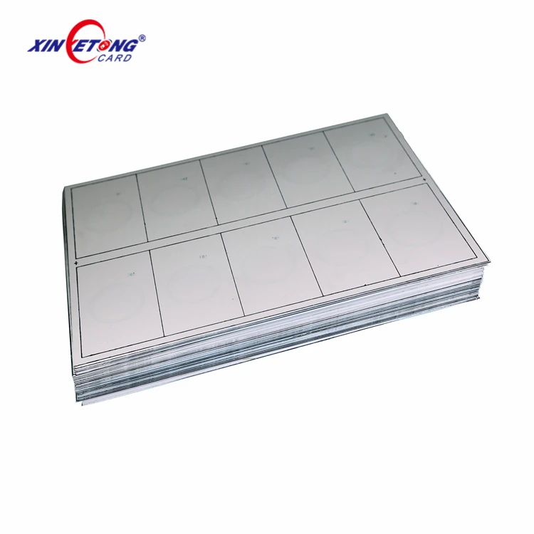 China Manufacturer Low Price pvc rfid card plastic dry/wet inlay 125khz EM4200 TK4100 Proximity Smart card Rfid Inlay sheet