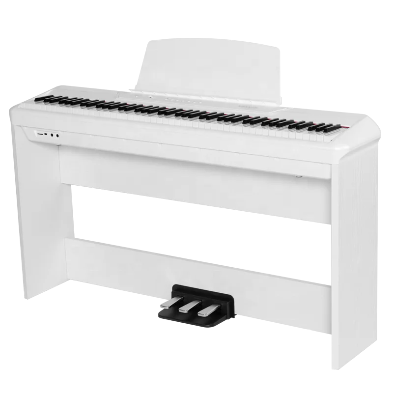 Flykeys Digital Electronic Piano 88 Keys Portable stage keyboard musical instruments upright piano FP6 with Iron stand
