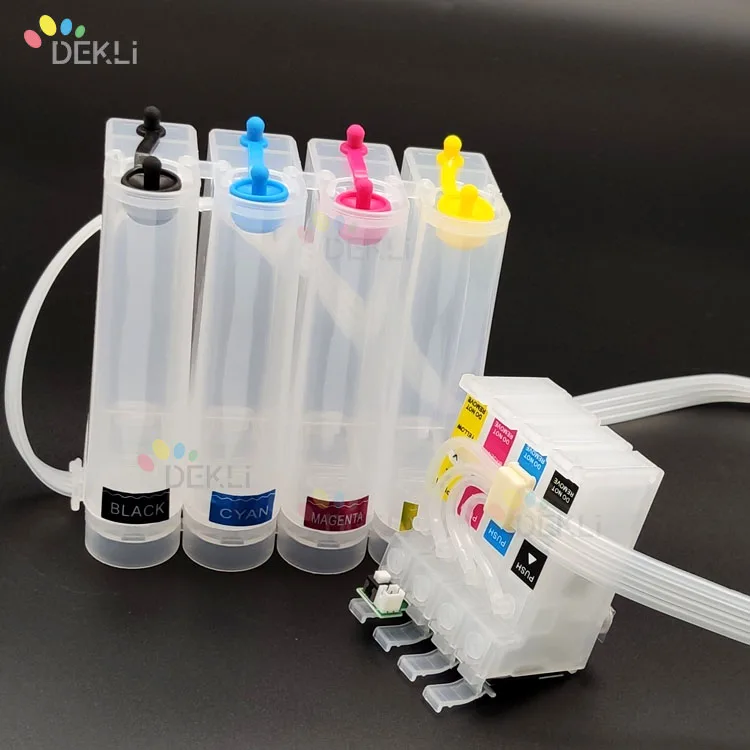 4 Color Inkjet Printer ciss system for Epson WF-3640DTWF WF-7715DWF CIS System with ARC Chip