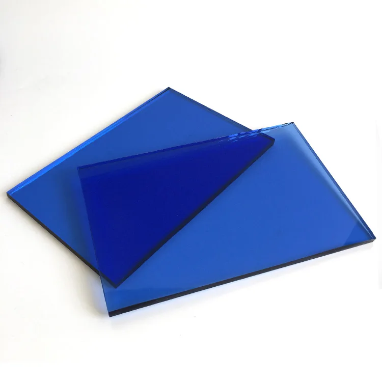 4mm 5mm 6mm 8mm 10mm Dark Blue Plate Glass Sheet colored glass