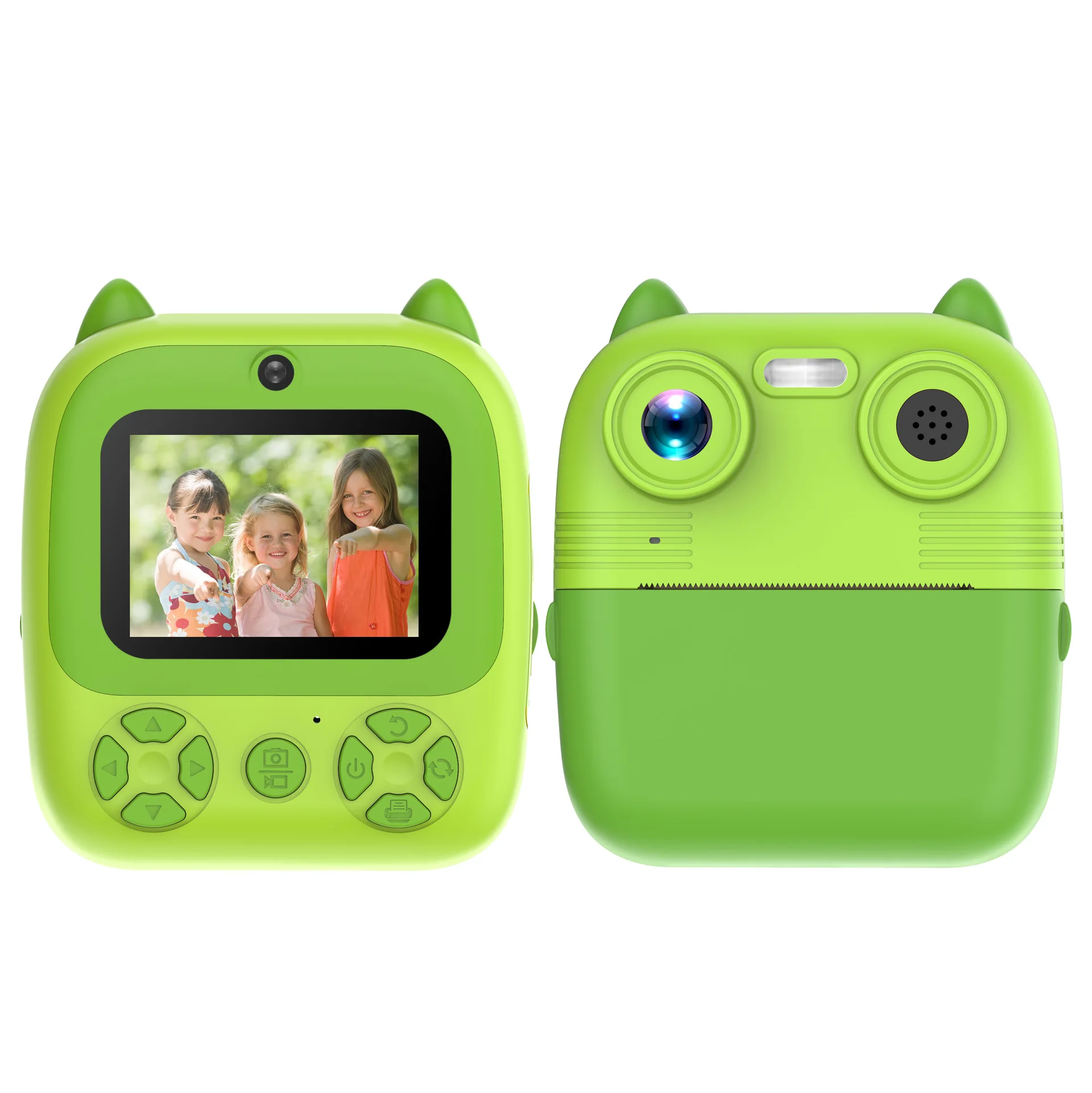 Portable Instant Printing Camera Rechargeable Digital Print Children Photo Video Camera ABS-681 Print Kids Camera