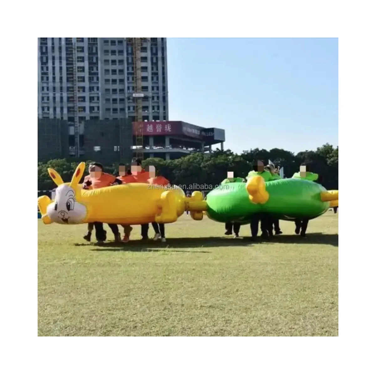 Kids Adults Outdoor Sport Game Tortoise And Hare Racing Inflatable Team Building Race for sale