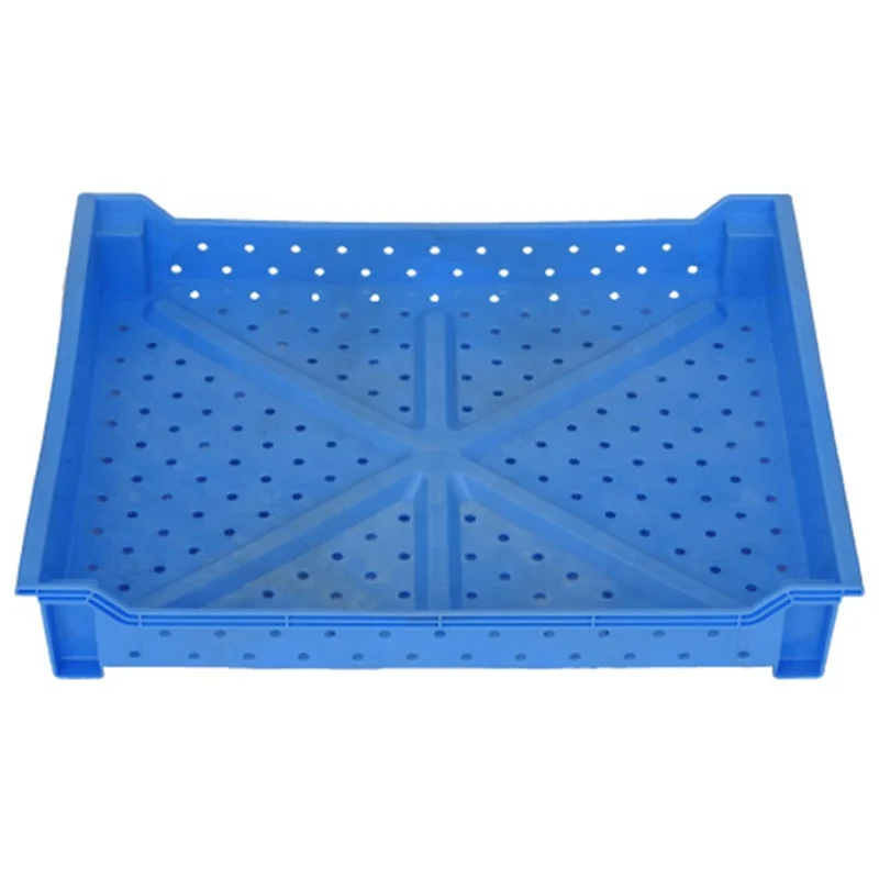 Hot selling Ventilated Stacking Storage IQF plastic Berry tray for blueberry raspberries harvesting