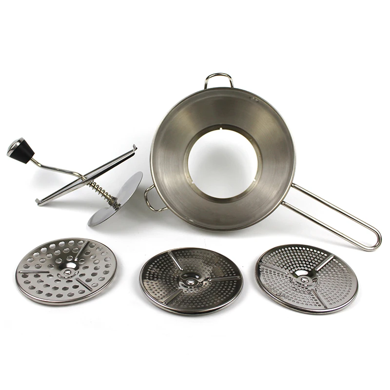 Stainless Steel Food Mill with 3-grinding Sizes Kitchen Mill for Mashing Straining & Grating Fruits & Vegetables Food Mill