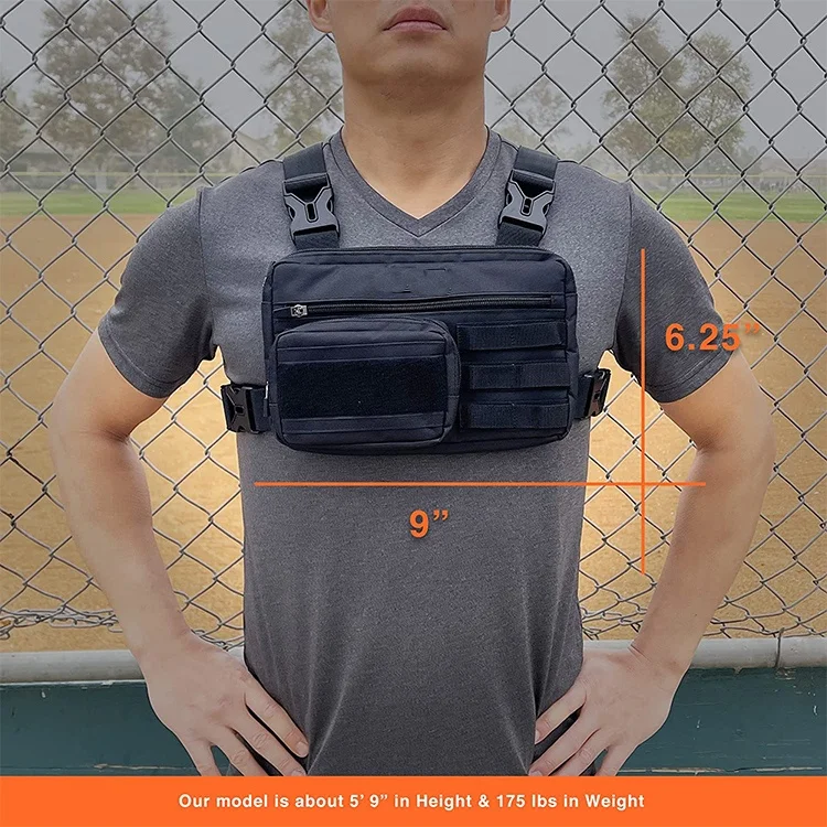 High Quality 500D Cordura EDC Rig Pouch Tactical Molle Admin Pouch Sports Utility Chest Pack