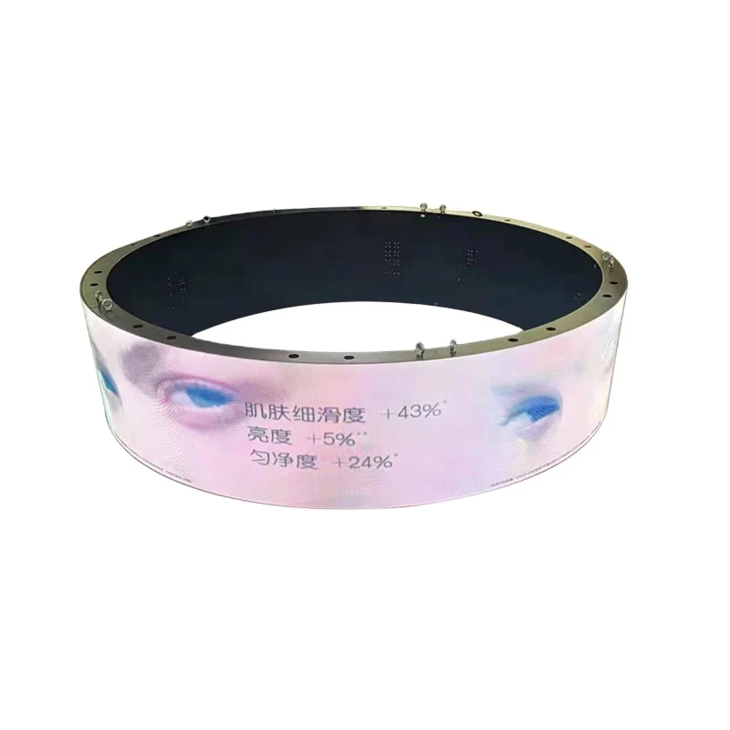 Indoor P5 160*320mm Soft Module Curved Flexible Led Display Screen For Cylindrical Column led module