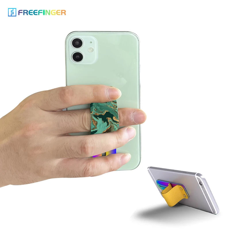 
Colorful 3-in-1 Titanium Multi Brand Selfie Phone Sling Grip Finger Holder For Smartphone 