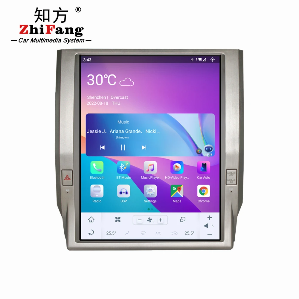 Car GPS IPS screen Car Dvd Radio Stereo Player 13.6inch Touch Screen For Toyota Tundra 2014-2019