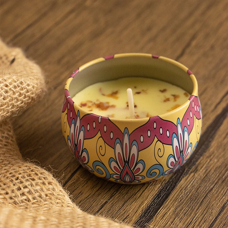 Hand Made Luxury Soy Wax Candle Aromatherapy Jar Container Scented Soy Wax Desert Candles