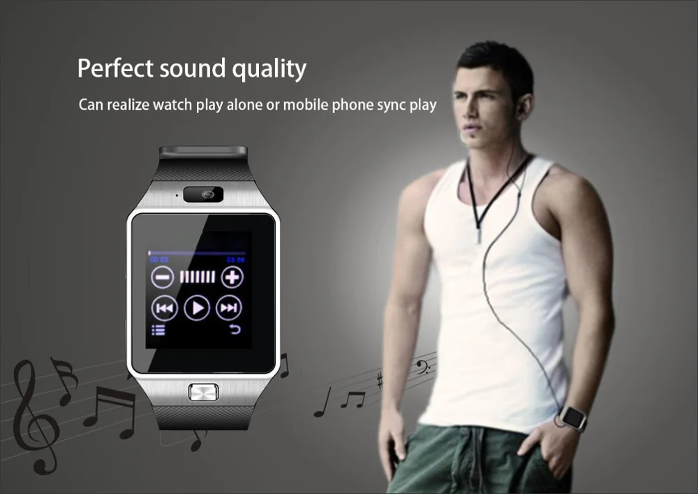 dropshipping products 2023 best selling drop shipping touch screen smartwatch Dz09 smart watch with camera support sim card