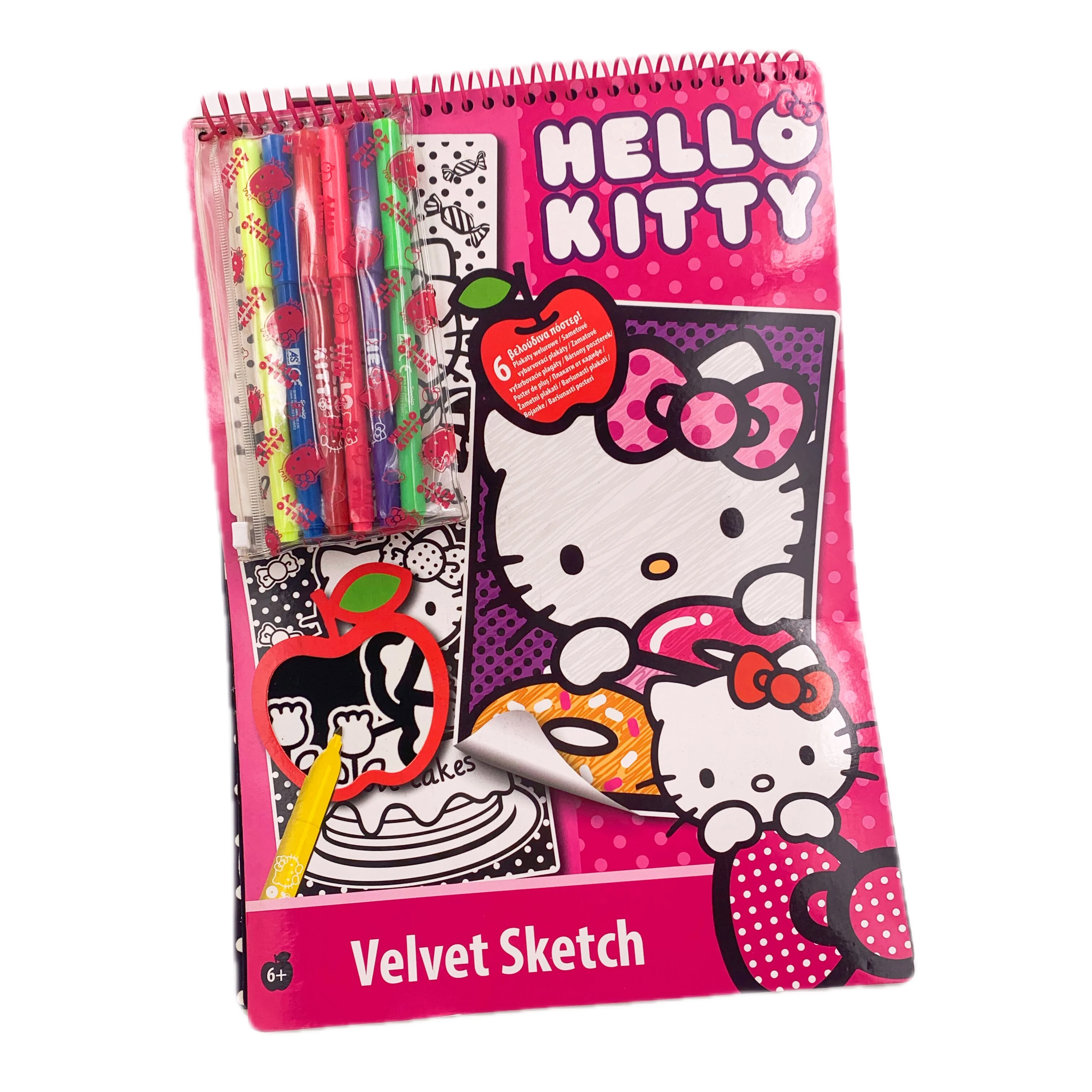 Host Selling Unisex Kids Velvet Sketch Drawing Board Fashionable Paper DIY Painting Board with Markers Ages 5 7 Years Box Packed