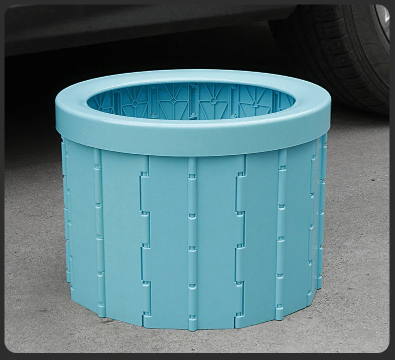 Folding Camping Potty Travel Portable Plastic Adult Toilet For Car Boat Hiking Long Trips